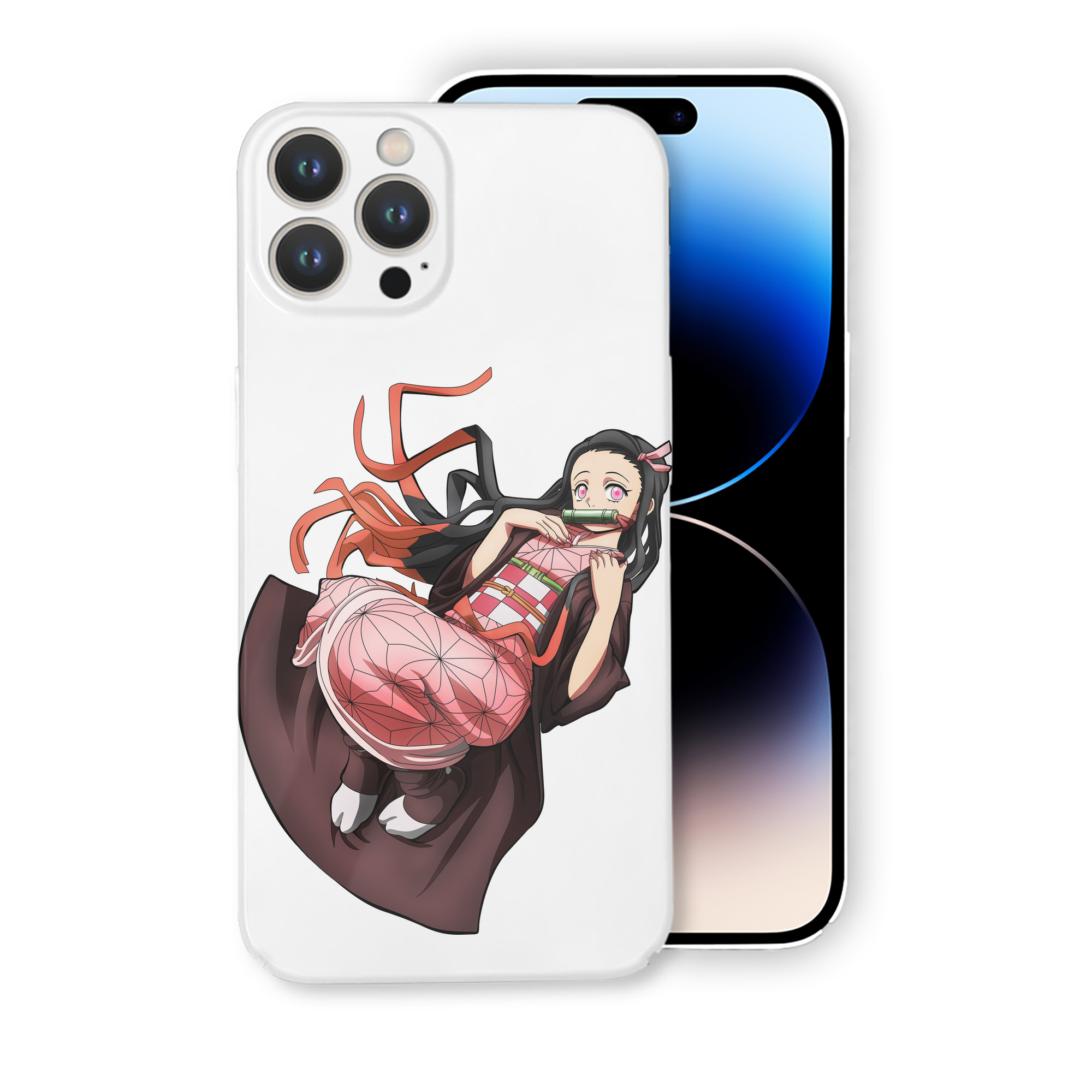 （画像用） 鬼滅の刃（きめつのやいば）竈門 禰󠄀豆子／かまど ねずこ Kamado Nezuko 【iPhone 14シリーズ対応】ハードケース